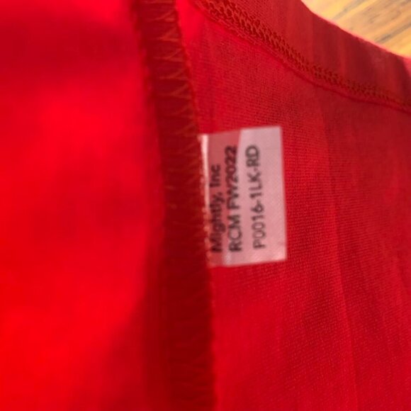 Mightly Organic Girls Red Dress with 3/4 Sleeves SZ XL - Picture 5 of 5